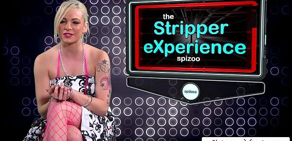  The Stripper Experience - Baily Blue strip down and get fucked by a moster cock